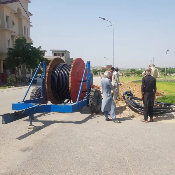 Electric cable laying in Sector Tulip-1
